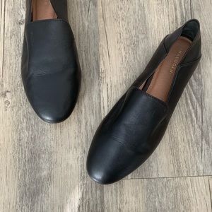 Halogen Sabrina Flat Loafer Black Leather 6.5